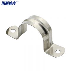 海斯迪克 HKZ-121 304不锈钢管卡 骑马卡管夹 固定卡 U型卡子水管卡 Φ27 100个/包