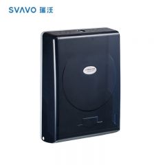 瑞沃 V-630透明茶 壁挂式擦手纸巾盒免打孔厕所抽纸盒 防水手纸盒 个