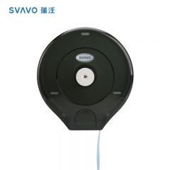 瑞沃 V-610透明茶酒店家用公司防水大卷纸盒 大卷纸巾盒 个