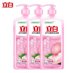 立白（Liby） APG薄荷洗洁精1.45kg*3瓶食品用果蔬可用去重油