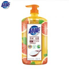 超能  洗洁精离子西柚去腥1kg祛腥护手洗涤灵去油不残留