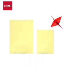 得力（deli） 7391 A470g浅黄色复印纸彩色打印纸儿童手工DIY折纸剪纸彩纸非硬卡纸100张/包