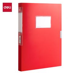 得力（deli） PA116档案盒红色25mm加厚文件盒 党建资料党员档案盒支部档案盒