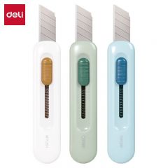 得力（deli）2079美工刀拆快递小刀 学生美术裁纸刀颜色随机