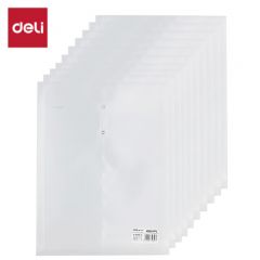 得力（deli） 5511A_A4_PP档案袋 透明 10个/包招标产检合同标书资料册