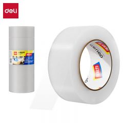 得力（deli）30185封箱胶带45mm*200y*45um(6卷/筒) 强粘力 粘性持久强劲