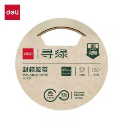 得力（deli）30291纤维素膜压敏胶粘带45mm*30y*50μm1卷/筒 选材自然 植物成分