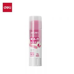 得力（deli）强力款固体胶水/胶棒大容量无甲醛配方持久保湿快干耐用手工DIY 9627果冻色固体胶(混)(15g/支)