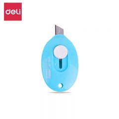得力（deli） 2050 小号美工刀 迷你拆信刀 可爱mini 挂孔便携 颜色随机 1个装