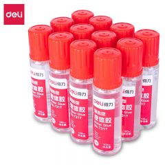 得力（deli） 7317高粘液体胶12瓶/盒学生手工胶水办公文具胶粘用品